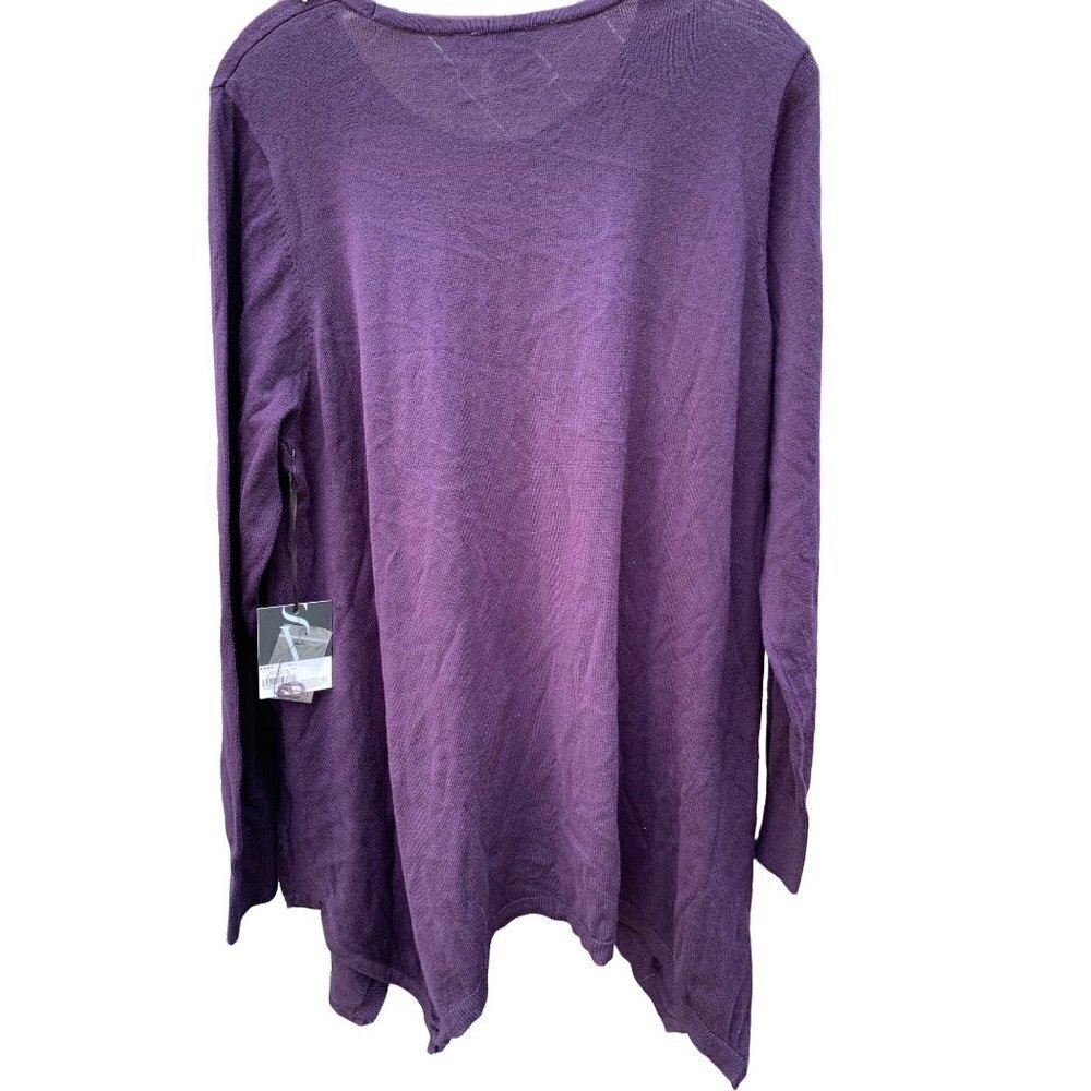 Simply Vera Vera Wang Purple Sweater - Picture 2 of 6